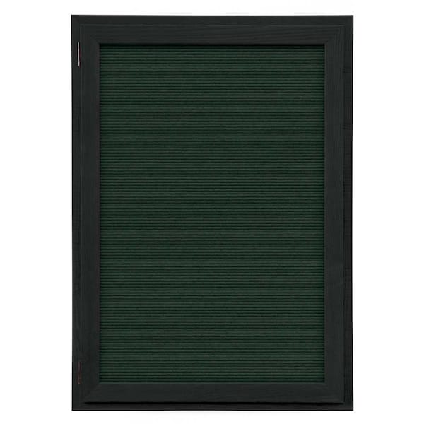 Outdoor Enclosed Combo Board, 72"x36", Black Frame/Burgundy & Surf